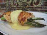 Australian Nifs Asparagus Stuffed Chicken Breast With Hollandaise Sauce Dinner