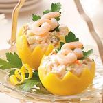 Lebanese Shrimp Salad Lemon Baskets Appetizer