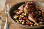 American Blackened Quail With Corn And Wild Rice Salad Recipe Appetizer