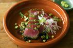 American Tuna Avocado And Daikon Salad With Wasabi Dressing Recipe Appetizer