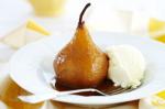 American Pears Roasted In A Vanillabutterscotch Sauce Recipe Dessert