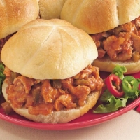 Canadian Slow Cooked Barbecued Turkey Sandwiches Dinner