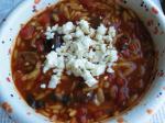 Greek Beef and Orzo Soup Dinner