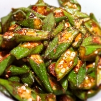 Indian Okra and Mustard Appetizer