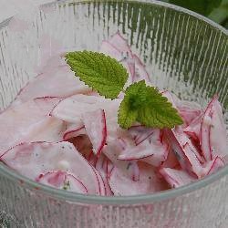 Australian Radish Salad with Creamy Herb Dressing Other