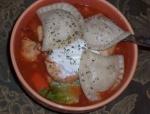 Australian Paprika Chicken Stew With Potato Pierogies Dinner