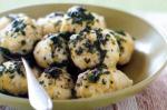 British Parsley and Goats Cheese Dumplings Recipe Appetizer