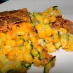 Canadian Corn and Zucchini Au Gratin with Chipotle Peppers Alcohol