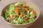 American Tidbit Raw Vegetable Salad With Toasted Seeds Dinner