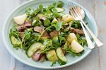 British Peppered Beef With Potato and Watercress Salad Recipe Dinner