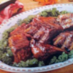 Australian Ribs with Plum Sauce BBQ Grill