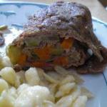 Beef Roulade Filled with Zucchini and Carrots recipe