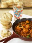American Southern Skillet Blackeyed Peas and Cauliflower With Quick Biscuits Recipe Breakfast