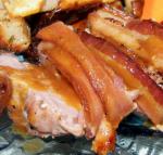 American Pork Tenderloin With Garlic Rosemary and Bacon Appetizer