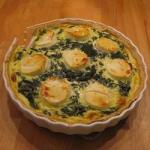 American Quiche with Spinach and the Bacon Appetizer