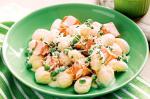 Australian Roasted Pumpkin And Gnocchi With Garlic Thyme Sauce Recipe Appetizer