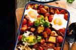 Australian Smoky Root Vegie Hash With Eggs And Beans Recipe Dessert