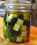 American Feta and Olives in a Jar Appetizer