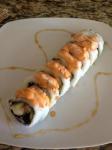 American Baked Salmon Roll With a Sweet Ponzu Sauce Appetizer