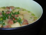 American Caramelised Onion Potato and Ham Soup Dinner