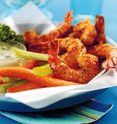 American Buffalo Grilled Shrimp prawn BBQ Grill