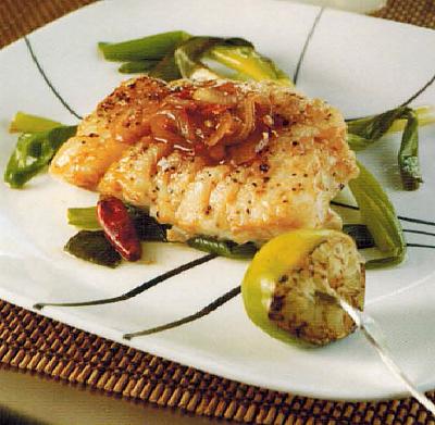 Australian Seared Cod With Chiles Appetizer