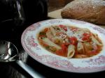 American Ratatouille Soup With Pork and Penne Dinner