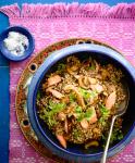 Kasha Pilaf with Hot Smoked Trout and Chervil recipe