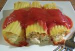 Canadian Manicotti Shells Filled With Cheese and Smoked Salmon Bits Dinner