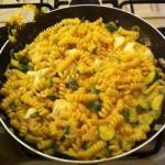 Australian Fusilli Pasta with Courgettes and Cheese Dinner
