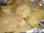 American Grilled Potato and Onion Packets Appetizer