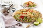 American Sesamecrusted Ling Fillets On Warm Soba Salad Recipe Appetizer