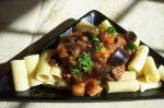 American Rigatoni With Beef and Eggplant aubergine Dinner