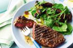 Australian Mixed Pepper Crusted Steak With Mushroom Salad Recipe Dinner