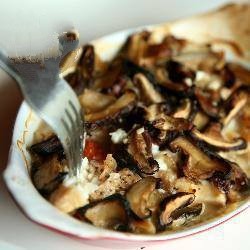 Canadian Fish with Mushrooms Baked in the Oven Dinner