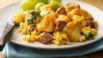 Australian Broccoli Potato and Chorizo Scramble Appetizer