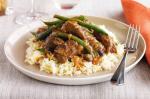 American Beef With Orange Prunes Cumin And Green Beans Recipe Appetizer