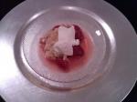 Australian Spongetopped Rhubarb and Strawberries With Sheeps Milk Yoghurt Dessert