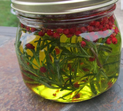 American Olive Oil with Rosemary and Pink Peppercorns Appetizer