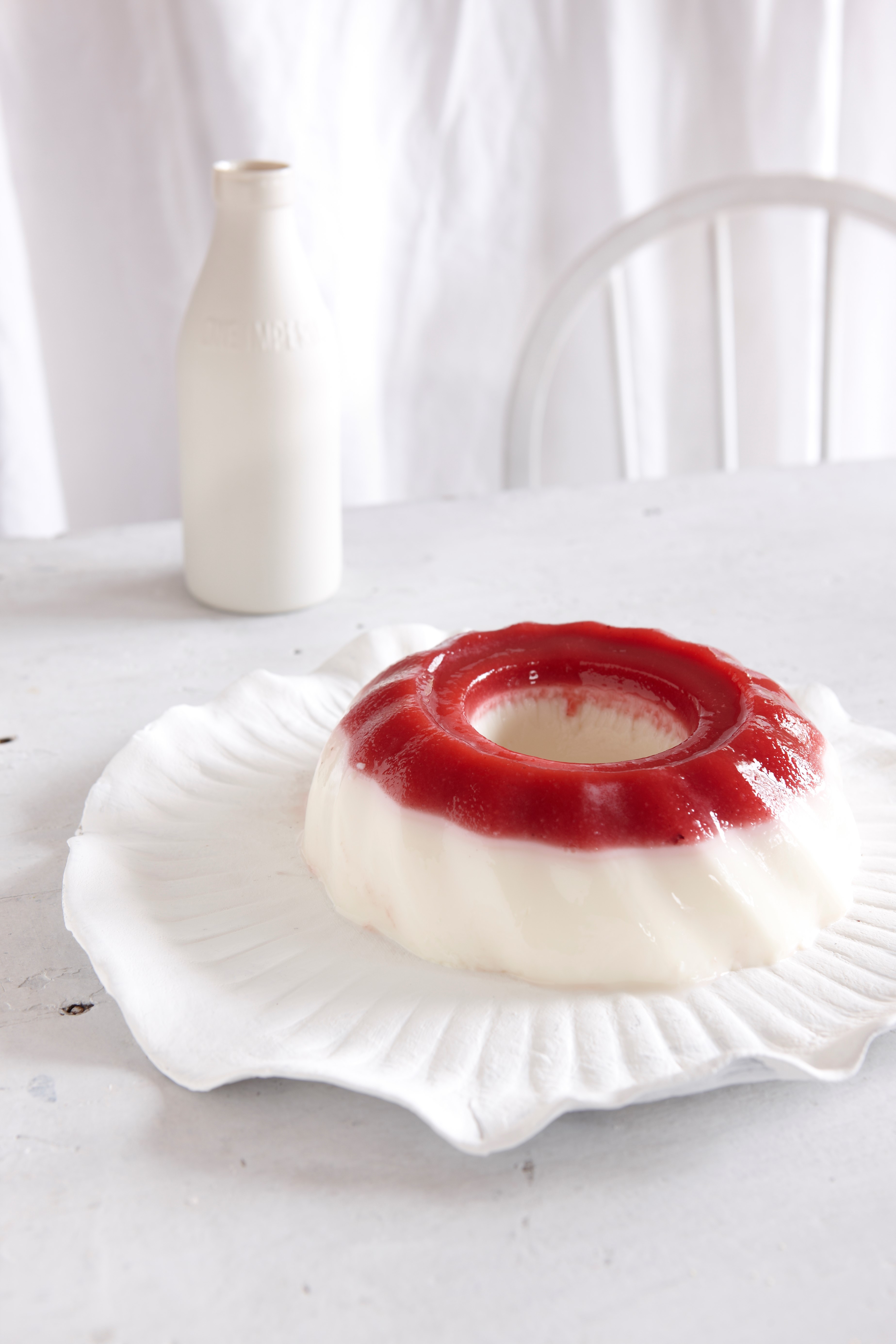 Australian Strawberry and Milk Jelly Appetizer