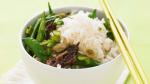 Australian Stir Fry Beef with Sugar Snap Peas and Rice Appetizer