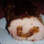 American Apricot Stuffed Pork Loin Roast BBQ Grill