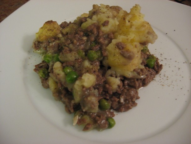 American Shepherds Pie with Garlic Mashed Potatoes Dinner