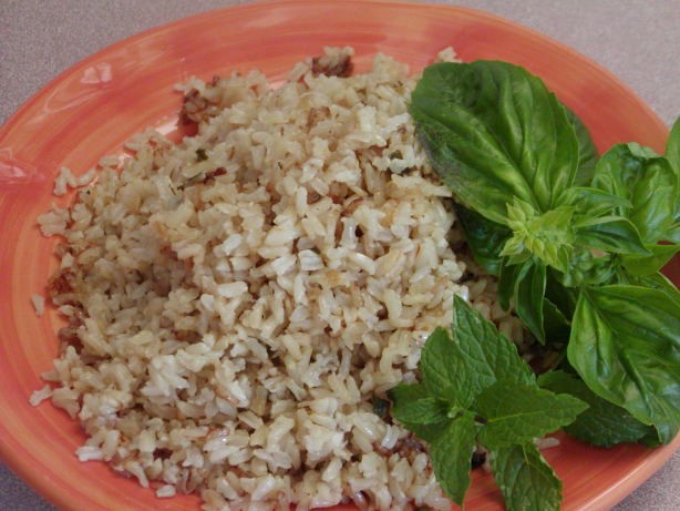 American Basmati Rice With Basil and Mint Dinner