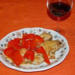 British Roast Chicken with Peppers Carmagnola Dinner