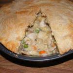 British Rustic Pie of Chicken and Vegetables Appetizer