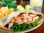 British Grilled Buffalo Chicken Salad Sandwiches or Pitas Appetizer