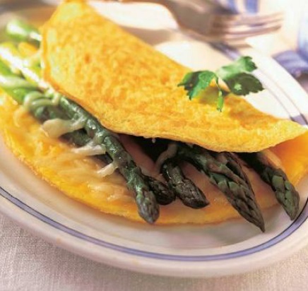 American Asparagus Omelet 1 Breakfast