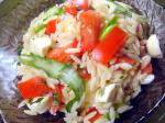 British Chilled Orzo Beaming Tomatoes  Little Buster Zucchini Dinner
