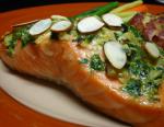 Italian Salmon With Cilantro Pesto Dinner